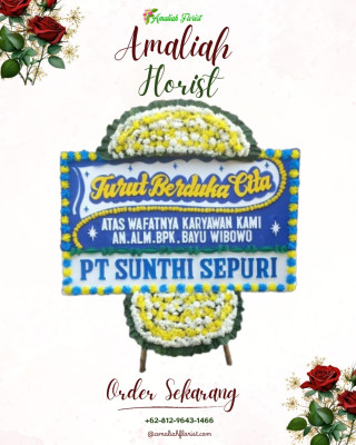 Papan Bunga Duka di Fadoro Lasara
